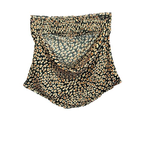 Intimately Free People Strapless Leopard Print Back Cutout Tube Top SP - Picture 2 of 6